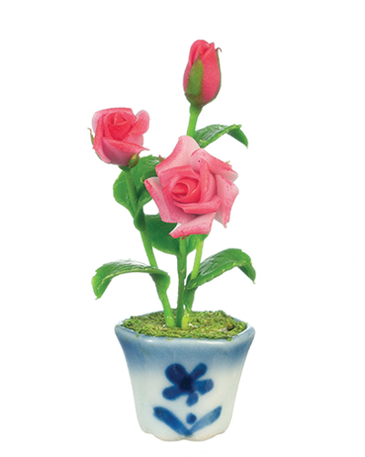 Roses in Pot, Pink